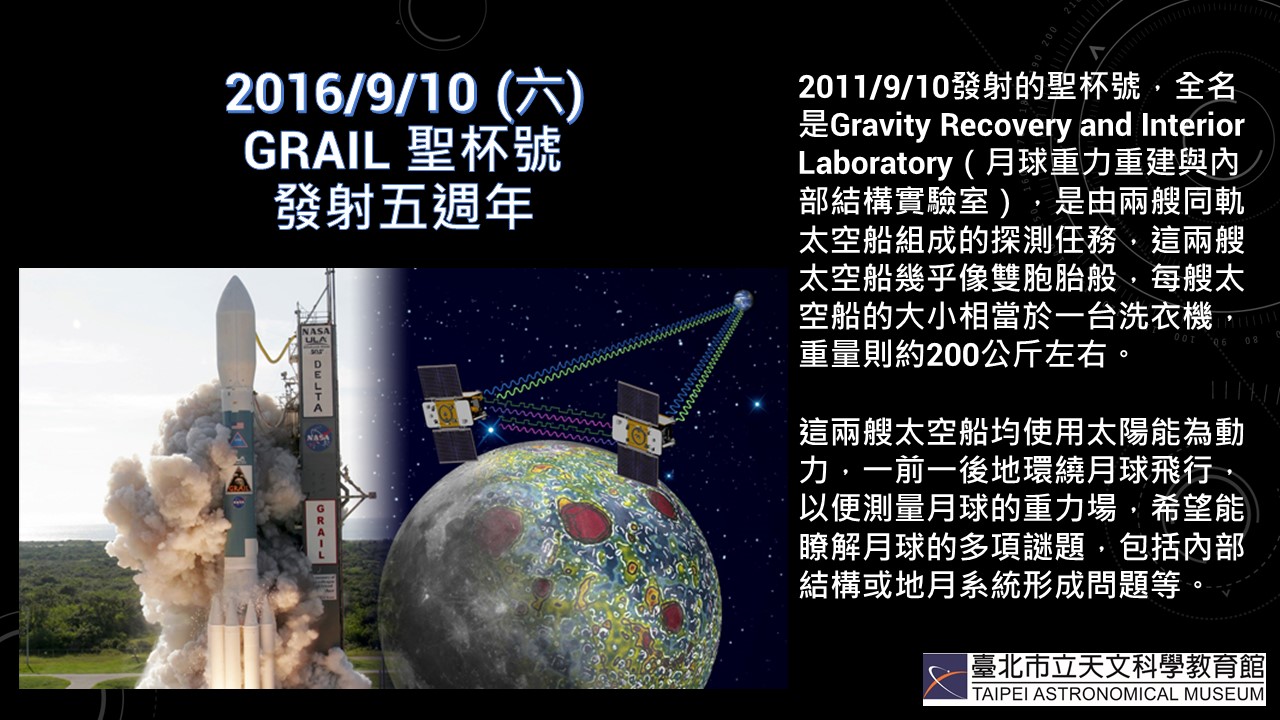 2016/9/10（六）GRAIL圣杯号发射五周年