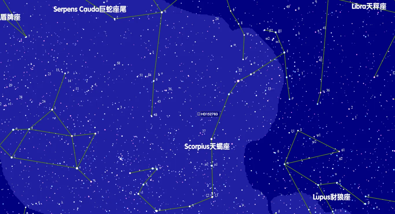 天蝎座RR星（RR Sco，HD152783）